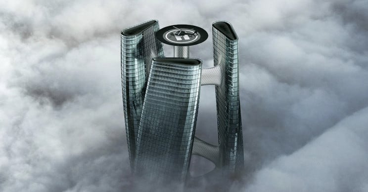 تصميم ناطحة سحاب جديدة على شكل توربين يدور مع الرياح