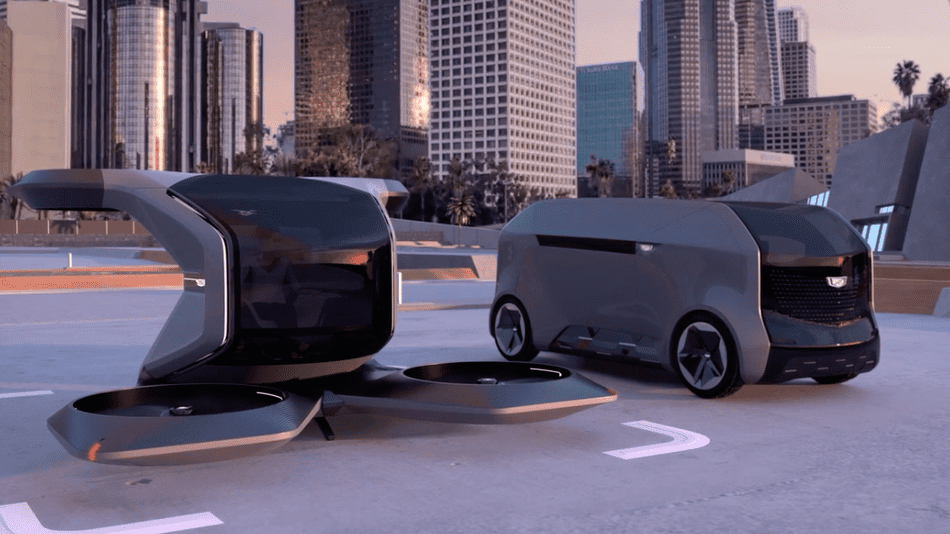 "Cadillac " تخطط لنقل الناس في طائرات بدون طيار كهربائية
