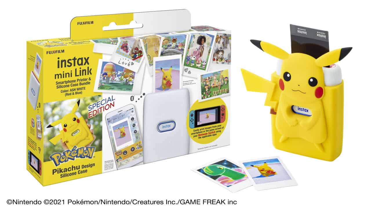 " Fujifilm" تطلق طابعة Instax Mini Link Nintendo مع حقيبة بيكاتشو