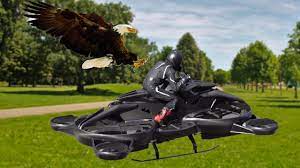 ابتكار دراجة طائرة تصل تصل سرعتها القصوى إلى 100 كم / ساعة ويمكن استخدامها في حالات الطوارئ