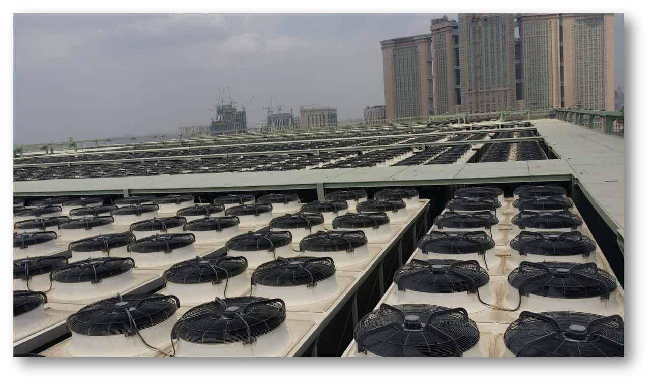 اعتماد مصادر الطاقة المتجددة لتبريد الحرم مع نظام المحطات المركزية لتبريد المناطق District Cooling