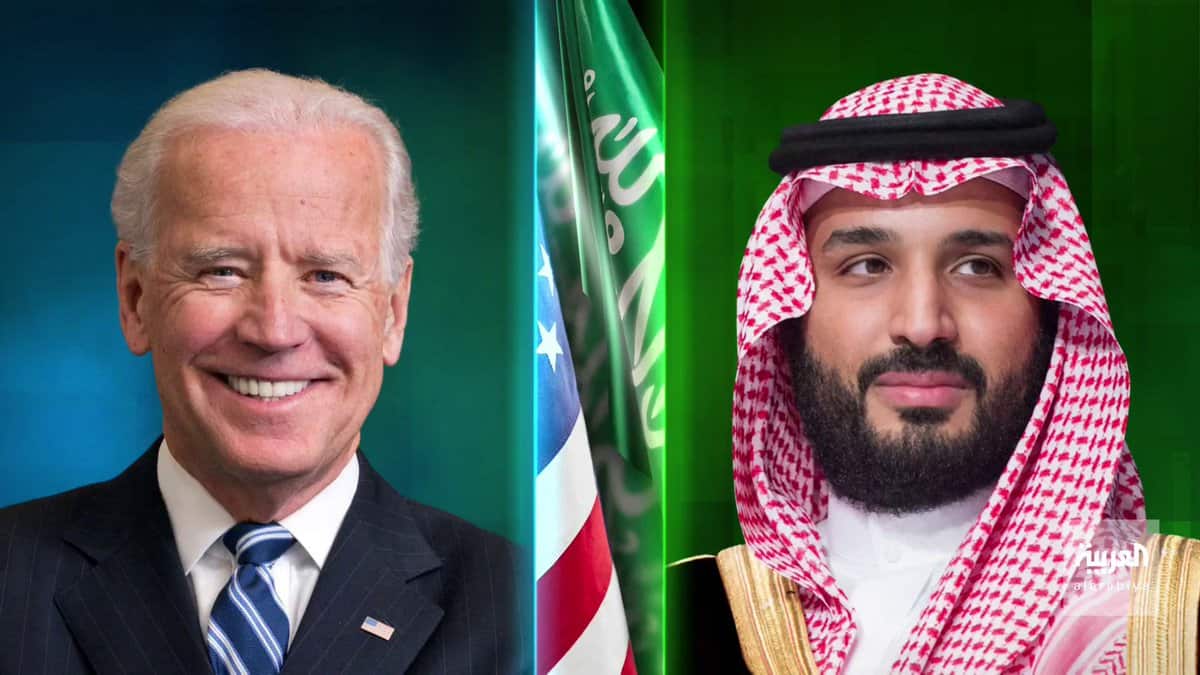 سمو ولي العهد يستقبل رئيس الولايات المتحدة الأمريكية