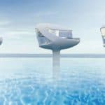 ابتكار منازل علي شكل كبسولات فاخرة للعيش على الماء أو على الأرض