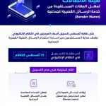 "هيئة الاتصالات" تدعو الجهات المستفيدة من خدمة الرسائل لتسجيل أسماء المرسلين الخاصة بها في النظام الإلكتروني