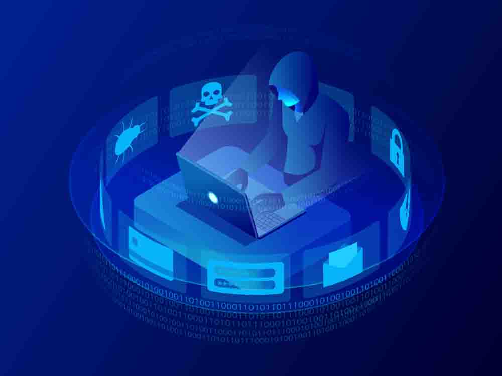 رمزية لعملية احتيال رقمي