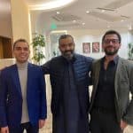 وزير الاتصالات والزميلان طه صقر ومحمد سمير