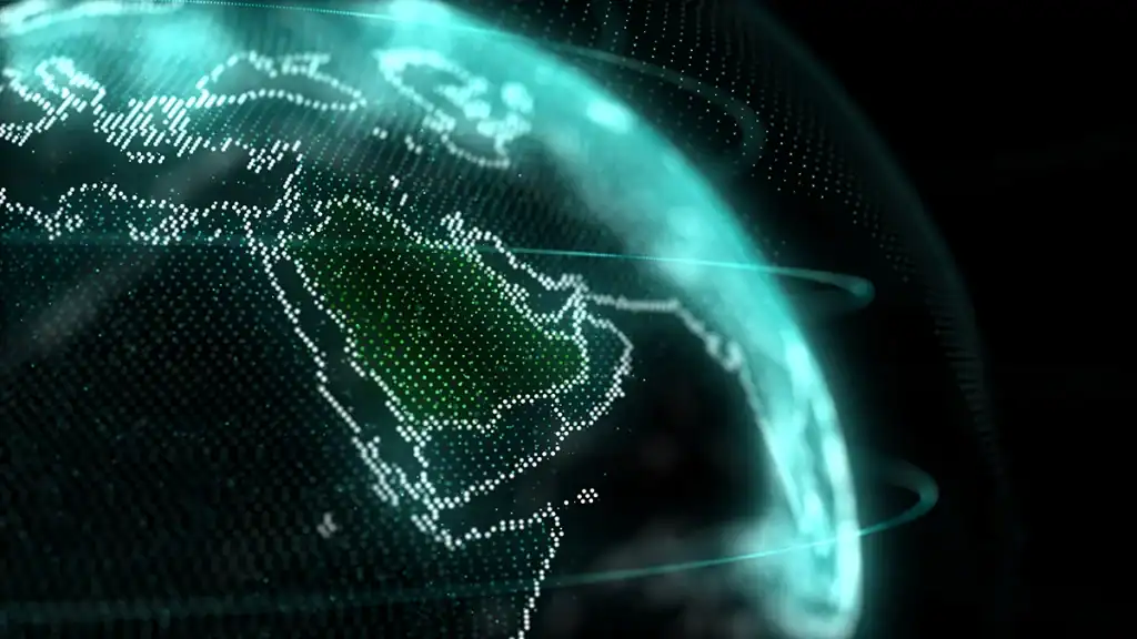 رمزية للتكنولوجيا في المملكة العربية السعودية