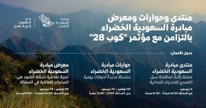 فعاليات مبادرة السعودية الخضراء بالتزامن مع مؤتمر كوب28