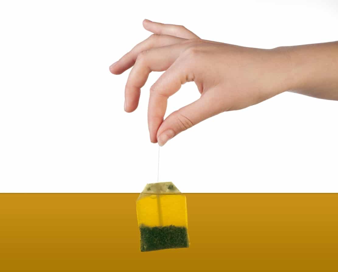 المواد البلاستيكية الدقيقة والشاي