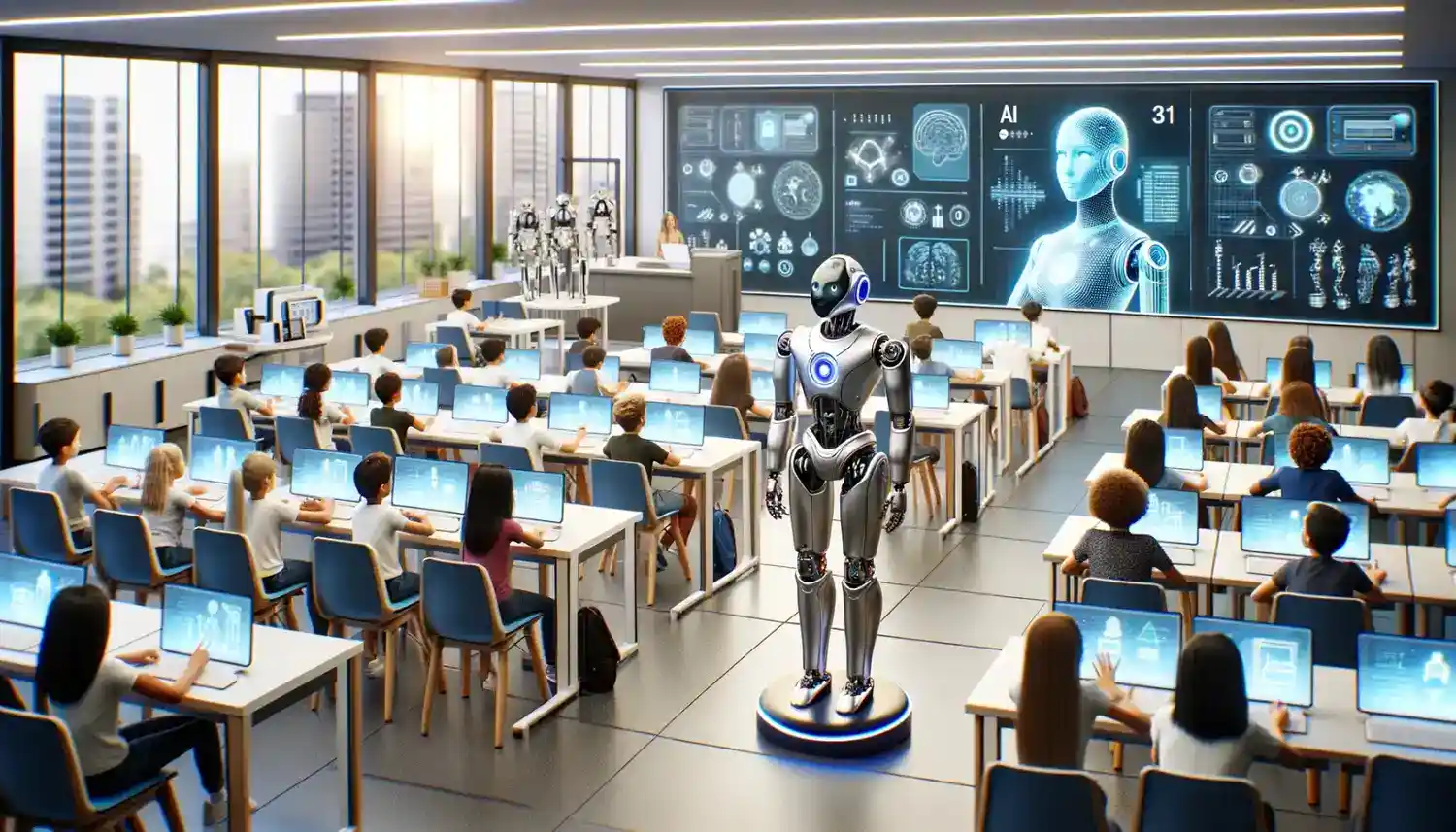 معلمة الذكاء الاصطناعي "آيريس" تثير الجدل في مدارس كيرالا..تفاصيل