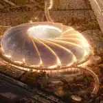 الكشف عن الرسم الهندسي لملعب أرامكو المرشح لاستضافة مباريات مونديال السعودية 2034