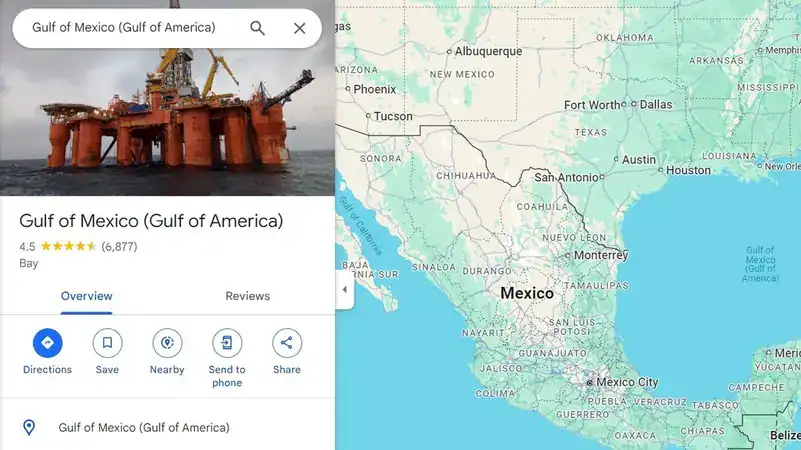 تغيير اسم خليج المكسيك