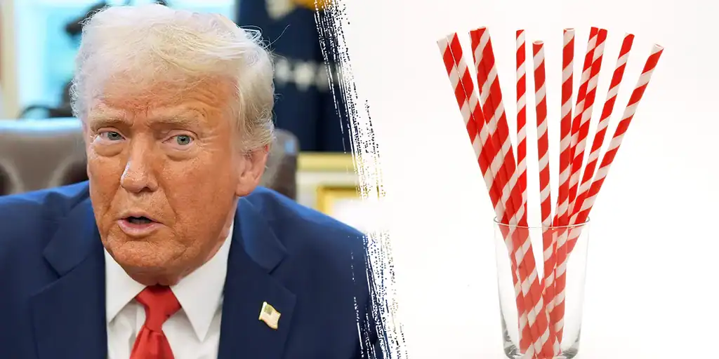 ترامب والمصاصات الورقية