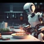 روبوت يطبخ