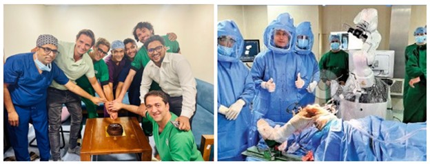 أول عملية استبدل مفصل بالروبوت