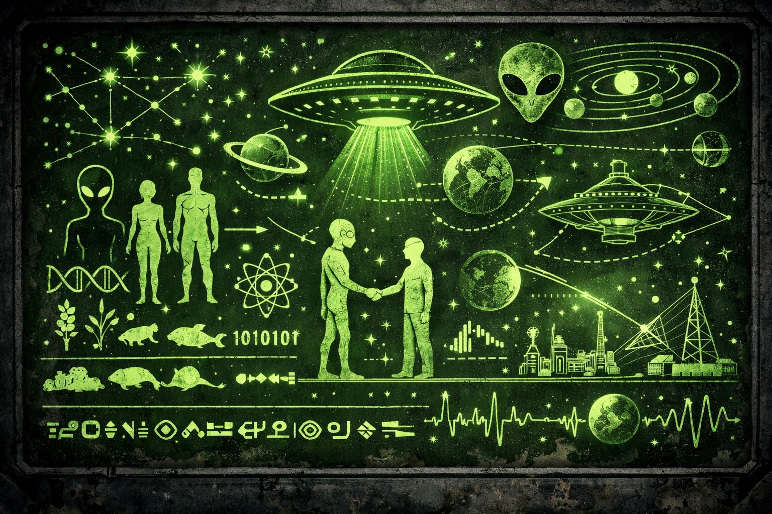 رسالة من الكائنات الفضائية