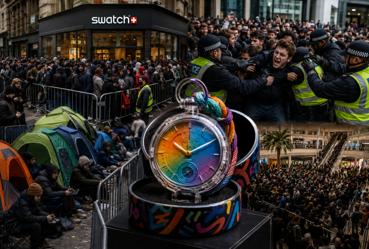 جنون عالمي بسبب ساعة Swatch.. صورة مولدة بالذكاء الاصطناعي